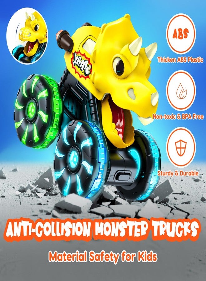 Tsomtto Monster Truck Toys Dinosaur Cars for Toddlers 1-3, Press and Go Cars Truck Toys for 1 2 3 4 5 Year Old Boys Girls Gift, Light Up Boy Toy Dinosaur Cars for 2 3 4 One Two Year Old Boy Birthday Gifts - Image 5